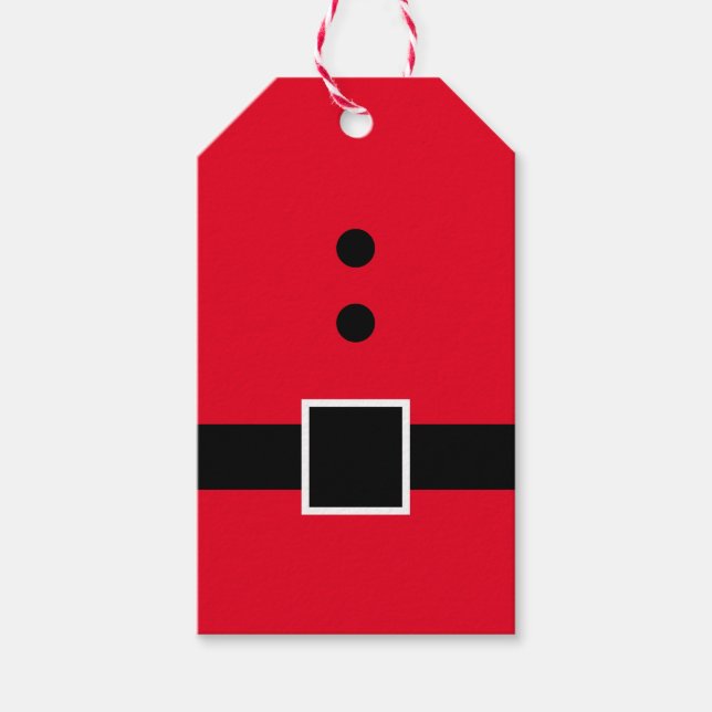 Étiquettes-cadeau Père Noël (Devant)