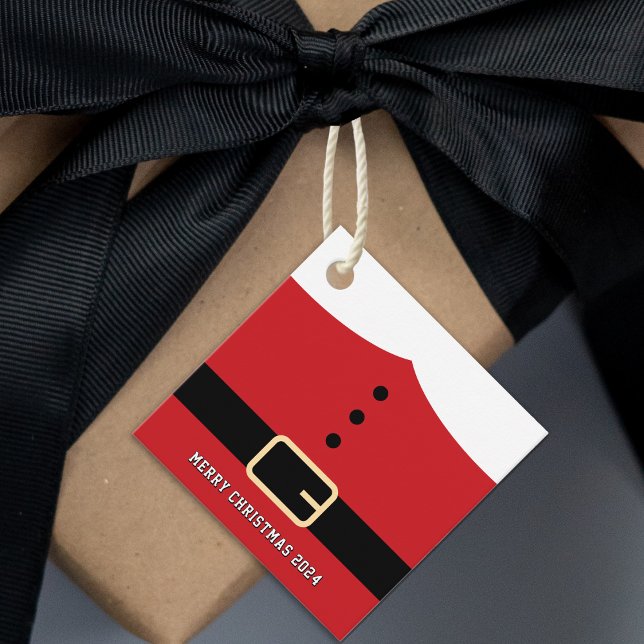 Étiquettes Cadeau Père Noël (Santa Claus Merry Christmas Favor Tags
)