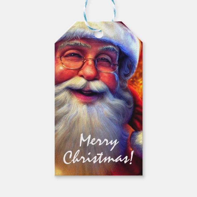 Étiquettes-cadeau Père Noël (Devant)