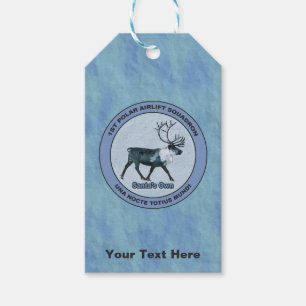 Étiquettes-cadeau Père Noël 1er Polar Airlift Sqdn - Subduit