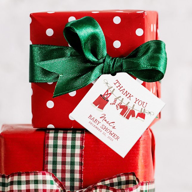 Étiquettes Cadeau Père Noël Baby Christmas Baby shower (Créateur téléchargé)