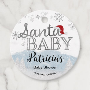 Étiquettes Cadeau Père Noël Baby Christmas Boy Baby shower