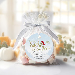 Étiquettes Cadeau Père Noël Baby Christmas Winter Baby shower Favori
