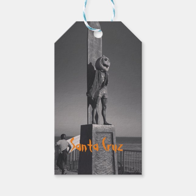 Étiquettes-cadeau Père Noël Cruz, CA Halloween sticker à thème (Devant)