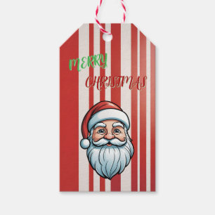 Étiquettes-cadeau Père Noël dit Joyeux Noël Tags cadeaux
