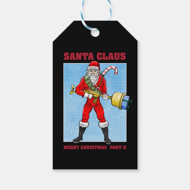Étiquettes-cadeau Père Noël Joyeux Noël Partie 2 (Devant)