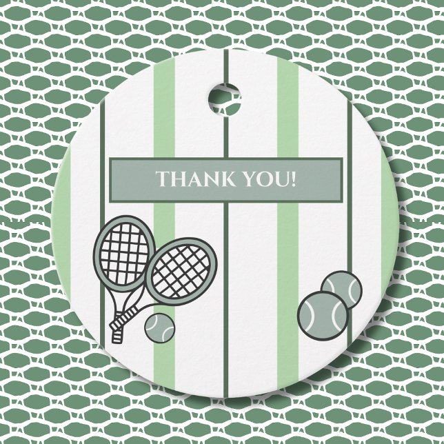 Étiquettes Cadeau Perfect Match Tennis Couple Shower Thank You (Créateur téléchargé)