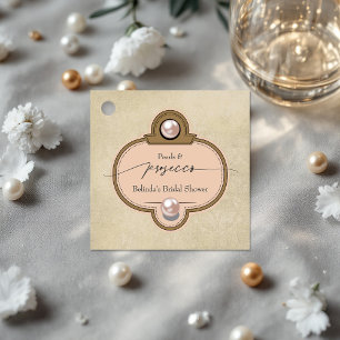 Étiquettes Cadeau Perles & Prosecco - Mariage Chic et Vintage