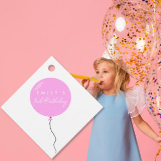 Étiquettes Cadeau Personalised Balloon Party birthday christening 