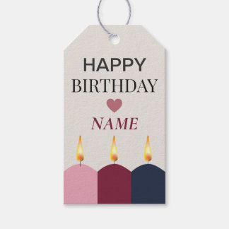 Étiquettes-cadeau Personalised Happy Birthday Party Treat Wish