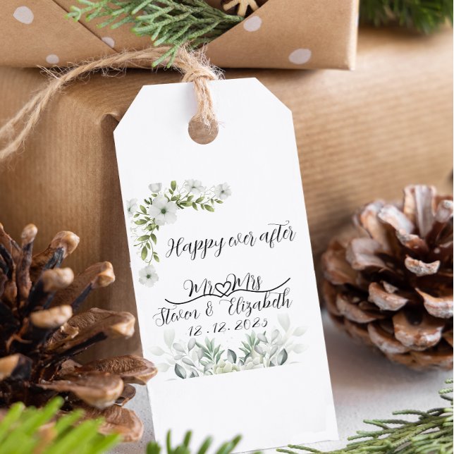 Étiquettes-cadeau Personalised Wedding Gift happy ever after  (Créateur téléchargé)