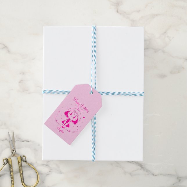 Étiquettes-cadeau Personalized Happy Birthday  (Avec de laficelle)