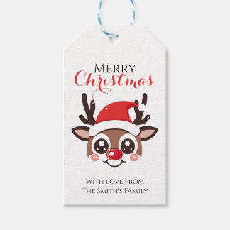 Étiquettes-cadeau Personalized Reindeer Gift Tag – Custom Christmas 