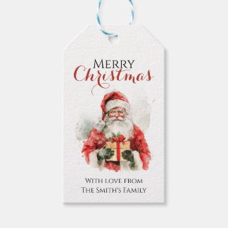 Étiquettes-cadeau Personalized Santa Gift Tag – Custom Christmas Lab