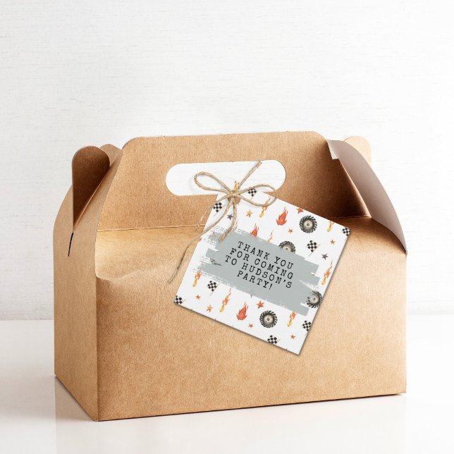 Étiquettes Cadeau Personnalisable Garçons modernes Camions Chèques d (Créateur téléchargé)