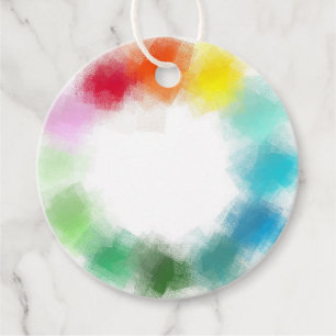 Étiquettes Cadeau Personnalisé Blank Modèle élégant moderne coloré