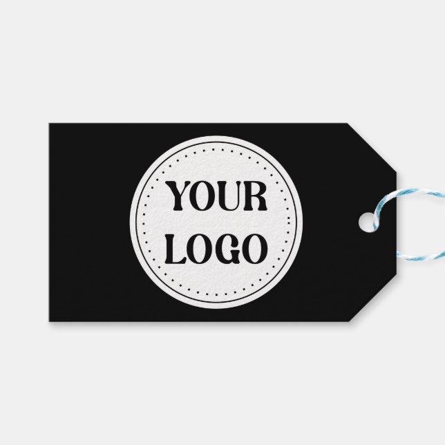 Étiquettes-cadeau Personnalisé, élégant, moderne et minimal (Devant (Horizontal))