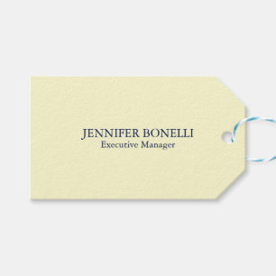 Étiquettes-cadeau Personnalisé minimaliste ajoutez votre nom couleur