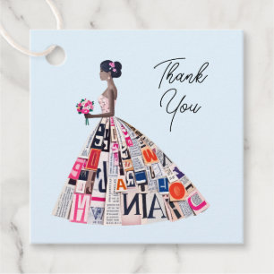 Étiquettes Cadeau Personnaliser le Merci de Fête des mariées