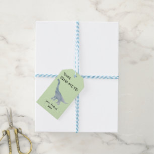 Étiquettes-cadeau Personnaliser Vous êtes Dino-mite Dinosaur étiquet