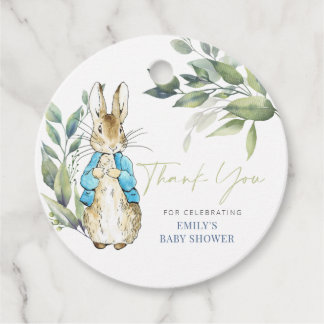 Étiquettes Cadeau Peter Rabbit Baby shower Invitation