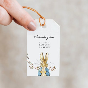 Étiquettes-cadeau Peter Rabbit Baby shower Merci Tags cadeaux