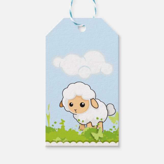 Étiquettes-cadeau Petit Agneau Cutest (Devant)