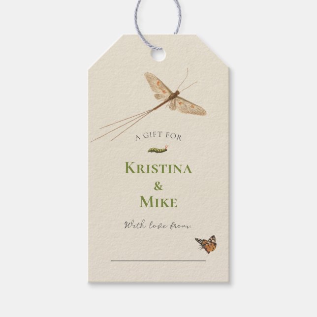 Étiquettes-cadeau Petit Amour Bug Baby shower Affichage Douche (Devant)