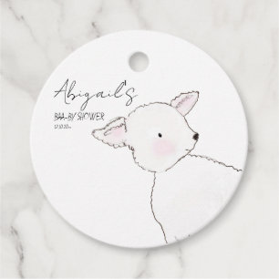Étiquettes Cadeau Petit Baby shower d'agneau