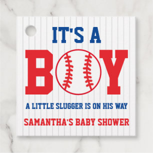 Étiquettes Cadeau Petit Baby shower De Baseball Slugger