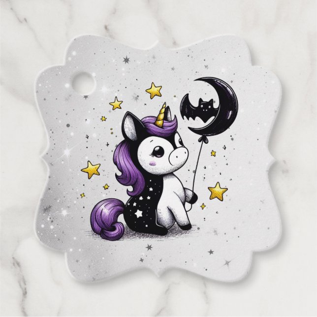 Étiquettes Cadeau Petit Baby shower Unicorn (Devant)