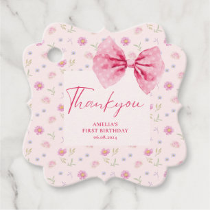 Étiquettes Cadeau Petit bijou floral petite miss Onederful anniversa