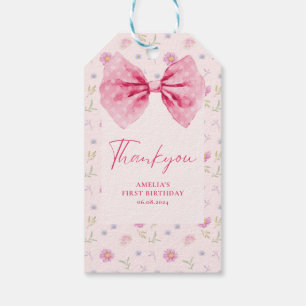 Étiquettes-cadeau Petit bijou floral petite miss Onederful anniversa