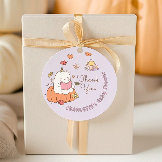 Étiquettes Cadeau Petit Boo Whimsical nouveau chapitre Merci (Créateur téléchargé)