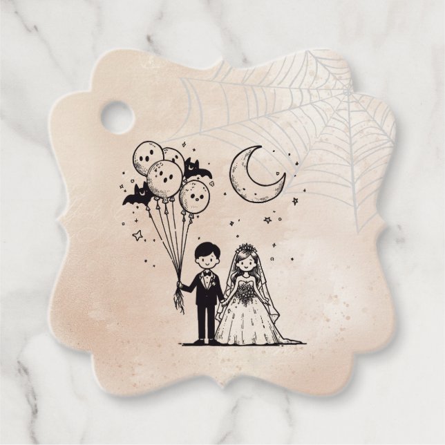 Étiquettes Cadeau Petit couple éffrayant (Devant)