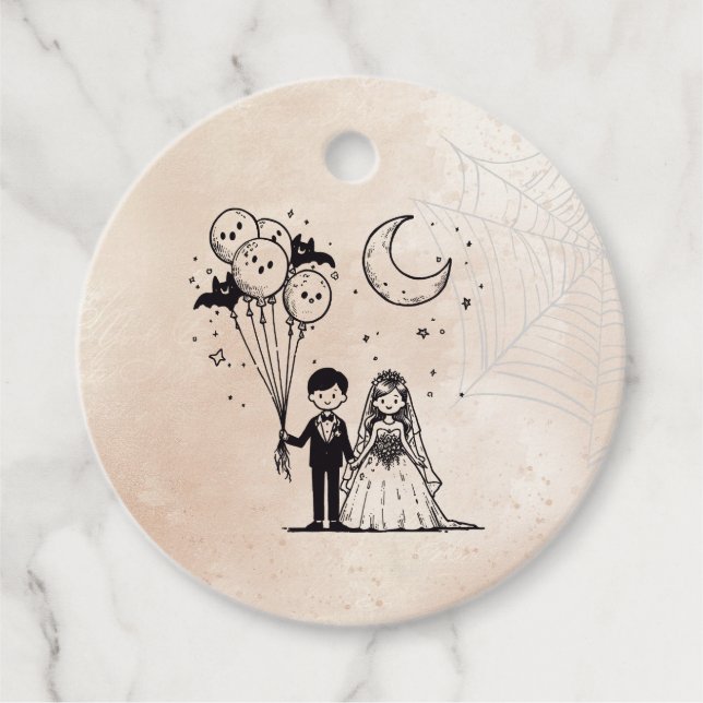 Étiquettes Cadeau Petit couple éffrayant (Devant)