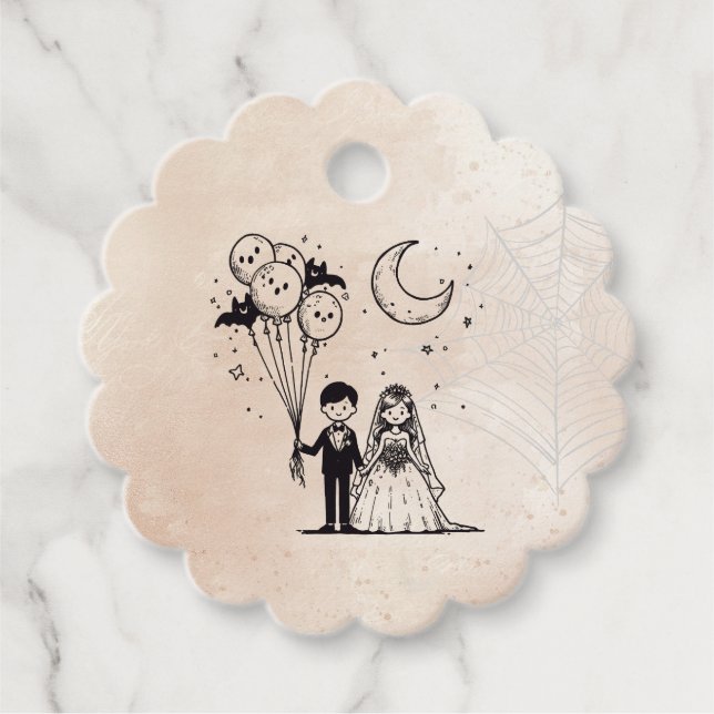 Étiquettes Cadeau Petit couple éffrayant (Devant)