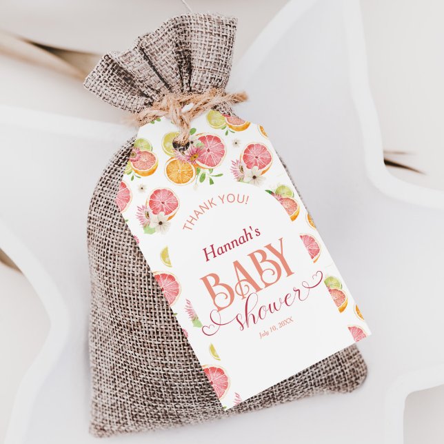 Étiquettes-cadeau Petit Favori Faveur de Baby Shower Citron (Créateur téléchargé)
