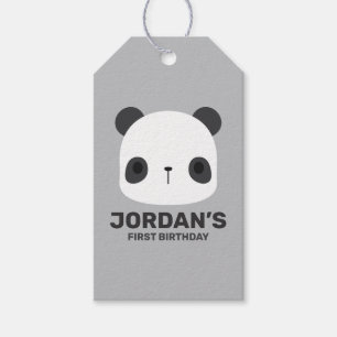 Étiquettes-cadeau Petit ours Brown mignon avec Nand personnalisé