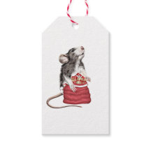 Petit rat de Noël festif