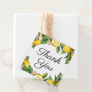 Étiquettes Cadeau Petite Cutie Citron Citrus Merci d'été