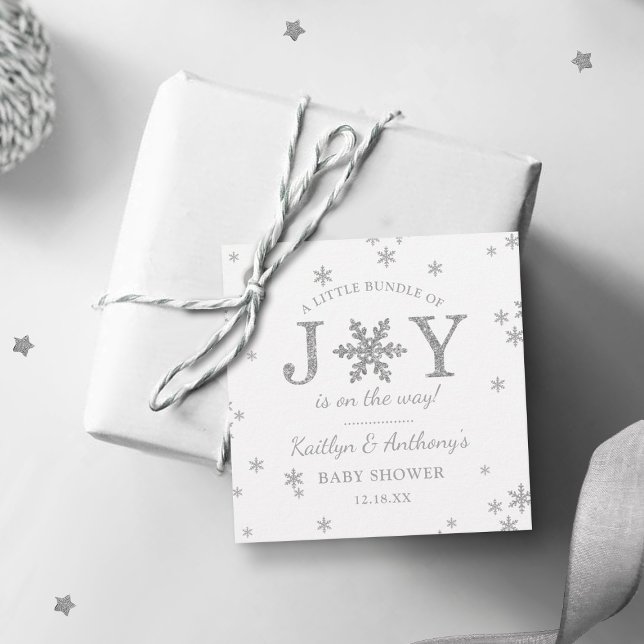 Étiquettes Cadeau Petite Offre De Joie Baby shower De Noël (Créateur téléchargé)