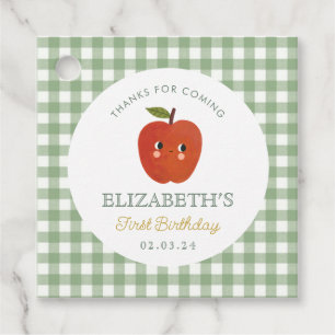 Étiquettes Cadeau Petite pomme sucrée premier anniversaire