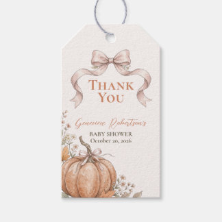Étiquettes-cadeau Petite récolte remerciement pour baby shower d'aut