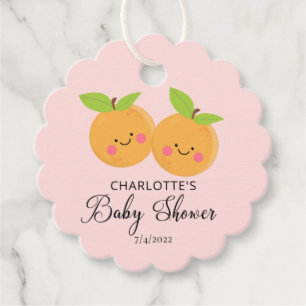 Étiquettes Cadeau Petites Cuties Twins Baby shower Favoriser Tags