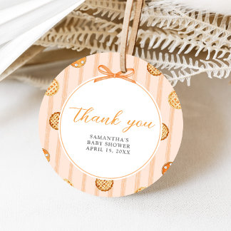 Étiquettes Cadeau Petits Tags de Remerciement pour Baby Shower d'Aut