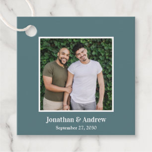 Étiquettes Cadeau Photo de mariage LGBTQ