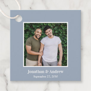 Étiquettes Cadeau Photo de mariage LGBTQ