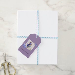 Étiquettes-cadeau Photo Mignonne - Avec Un Grand Merci ! Merci
