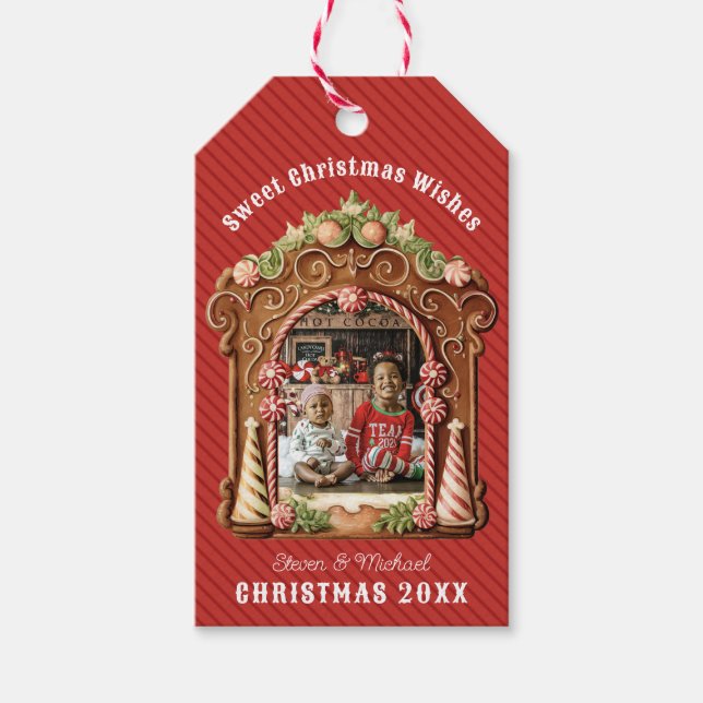 Étiquettes-cadeau Photo Sweet Gingerbread (Devant)